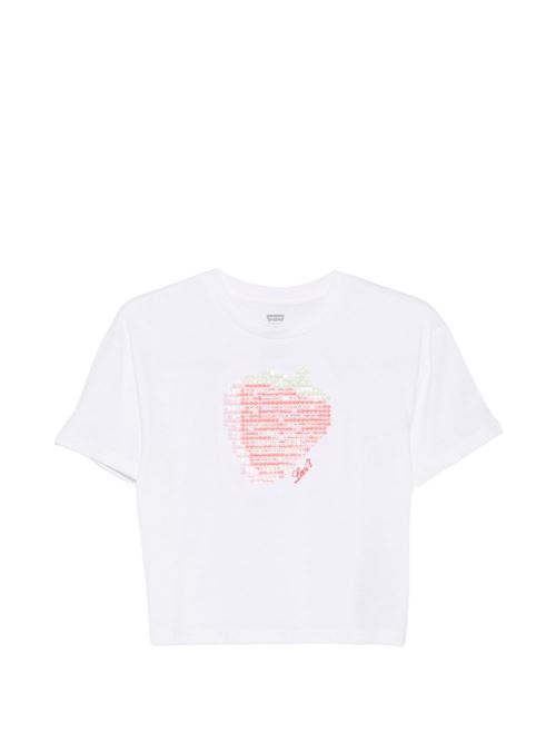 T-shirt bambina Levis Kids bianca a manica corta Levi's Kids | 4EP666W1T